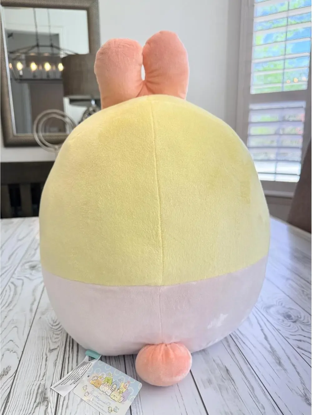 San-X Sumikko Gurashi “Ebifurai No Shippo” the Egg Bunny Flower Crown 18” Plush